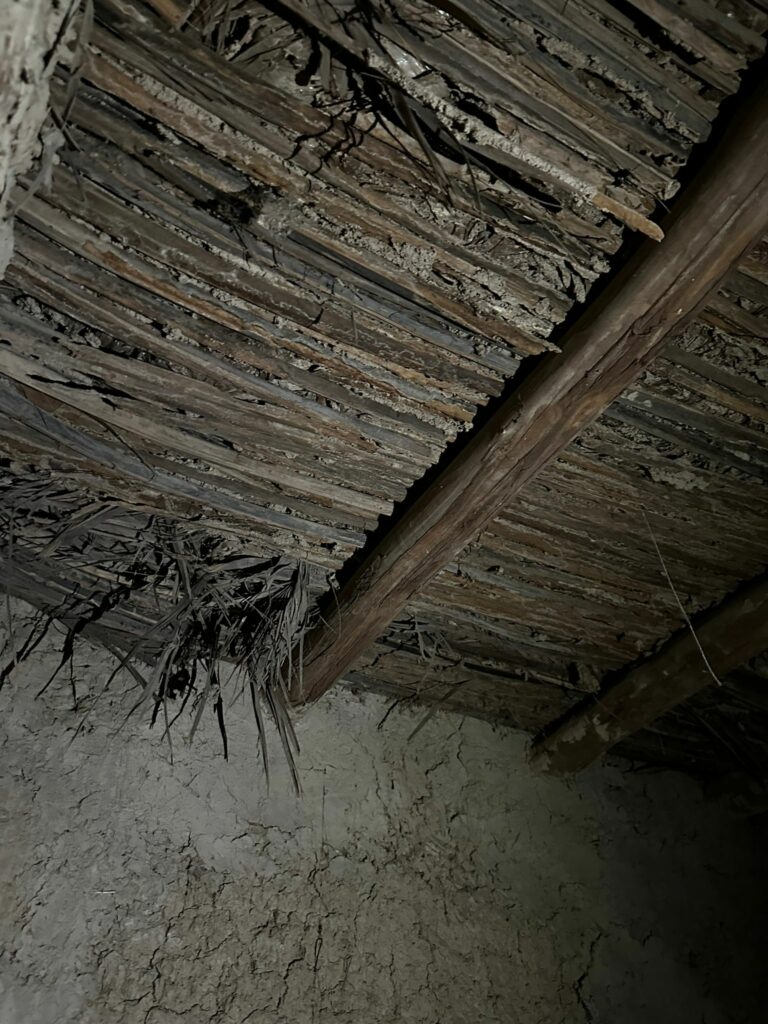 plafond abimé lors du projet logements décents 