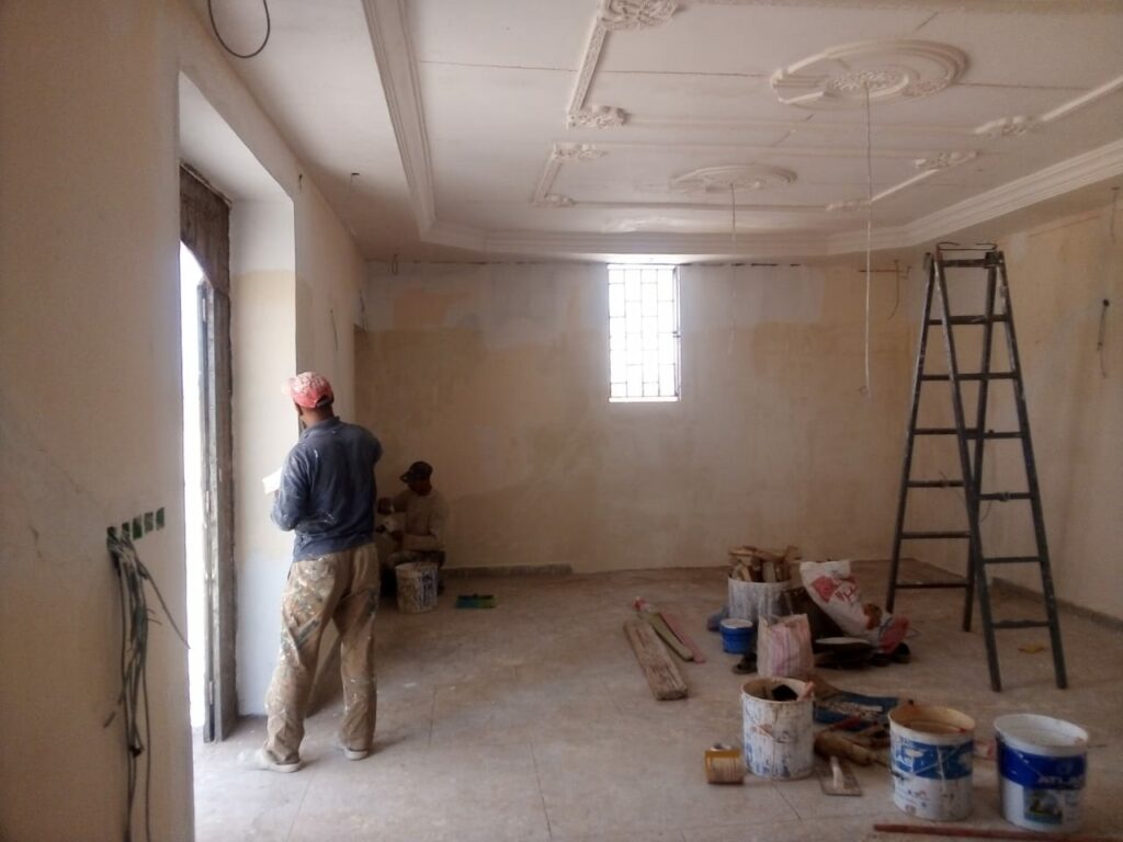 salle de sport El Ghorfa en travaux