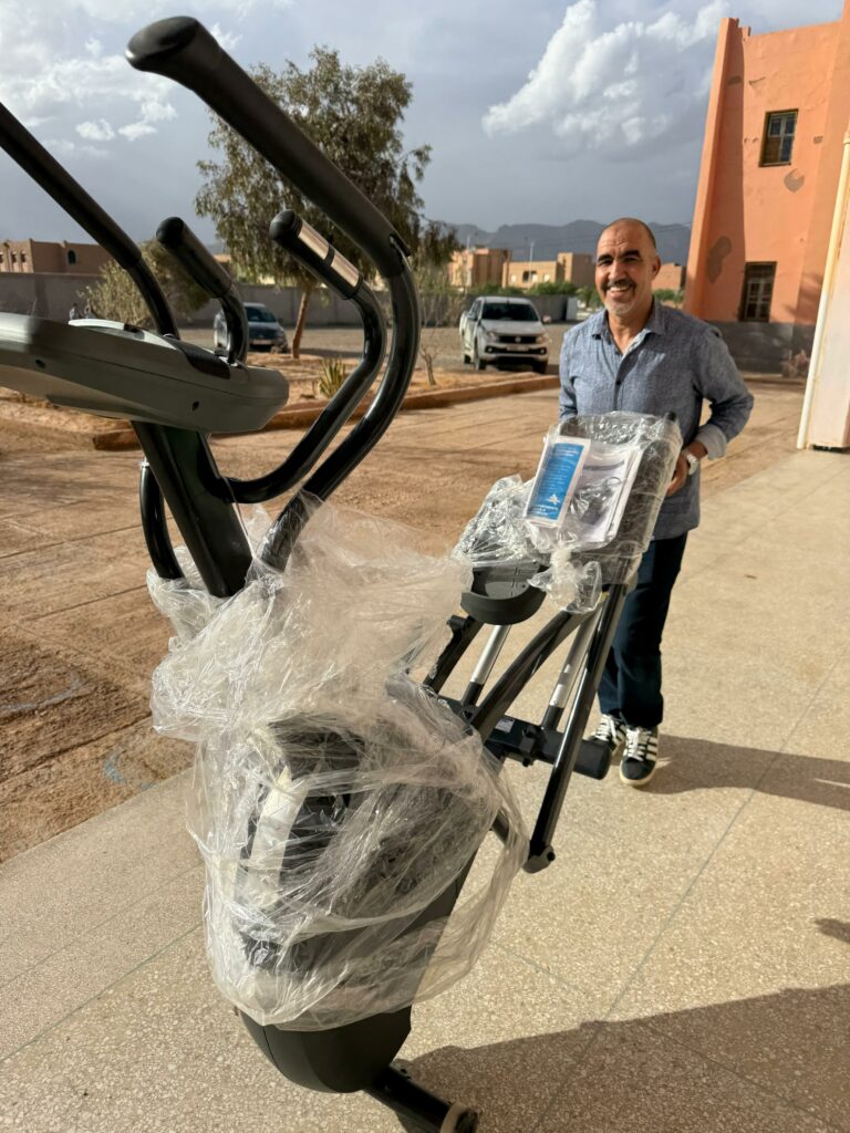 salle de sport gourrama achat du matériel