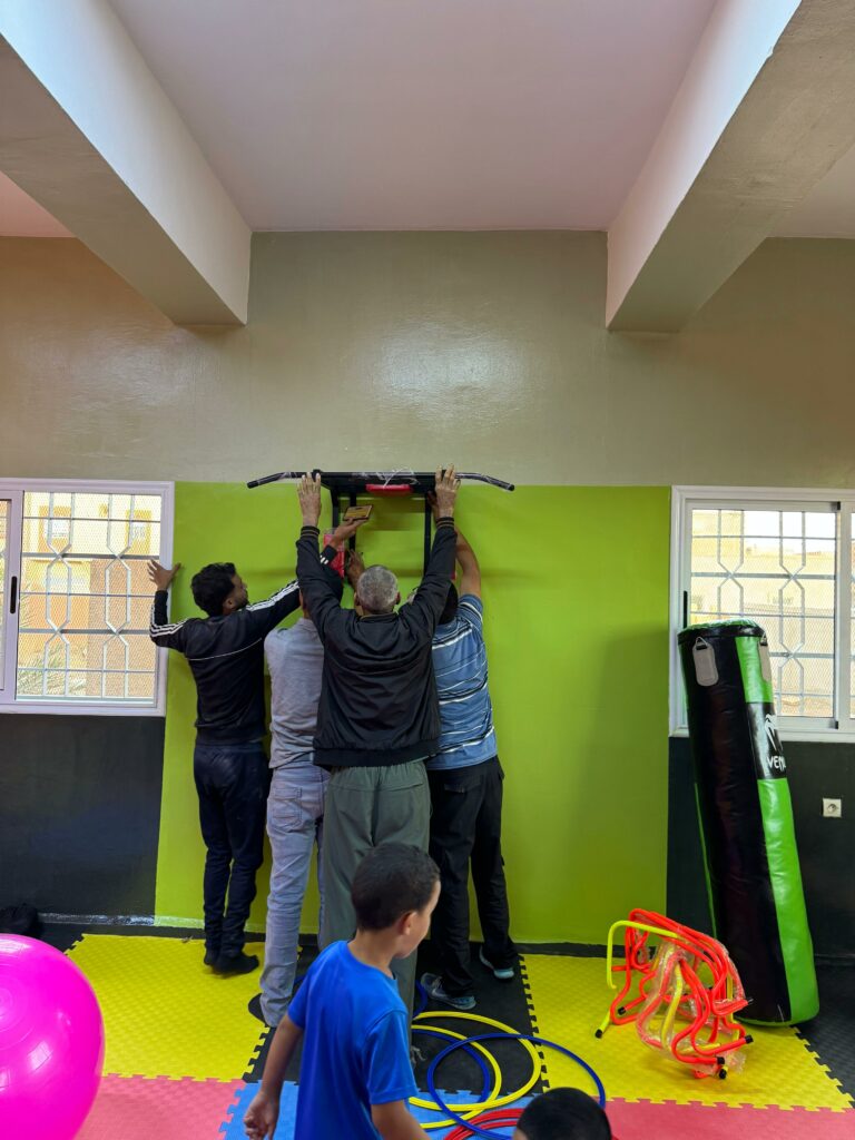 salle de sport gourrama installation de l'équipement