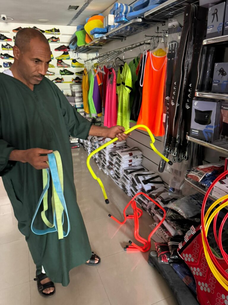 salle de sport gourrama achat du materiel